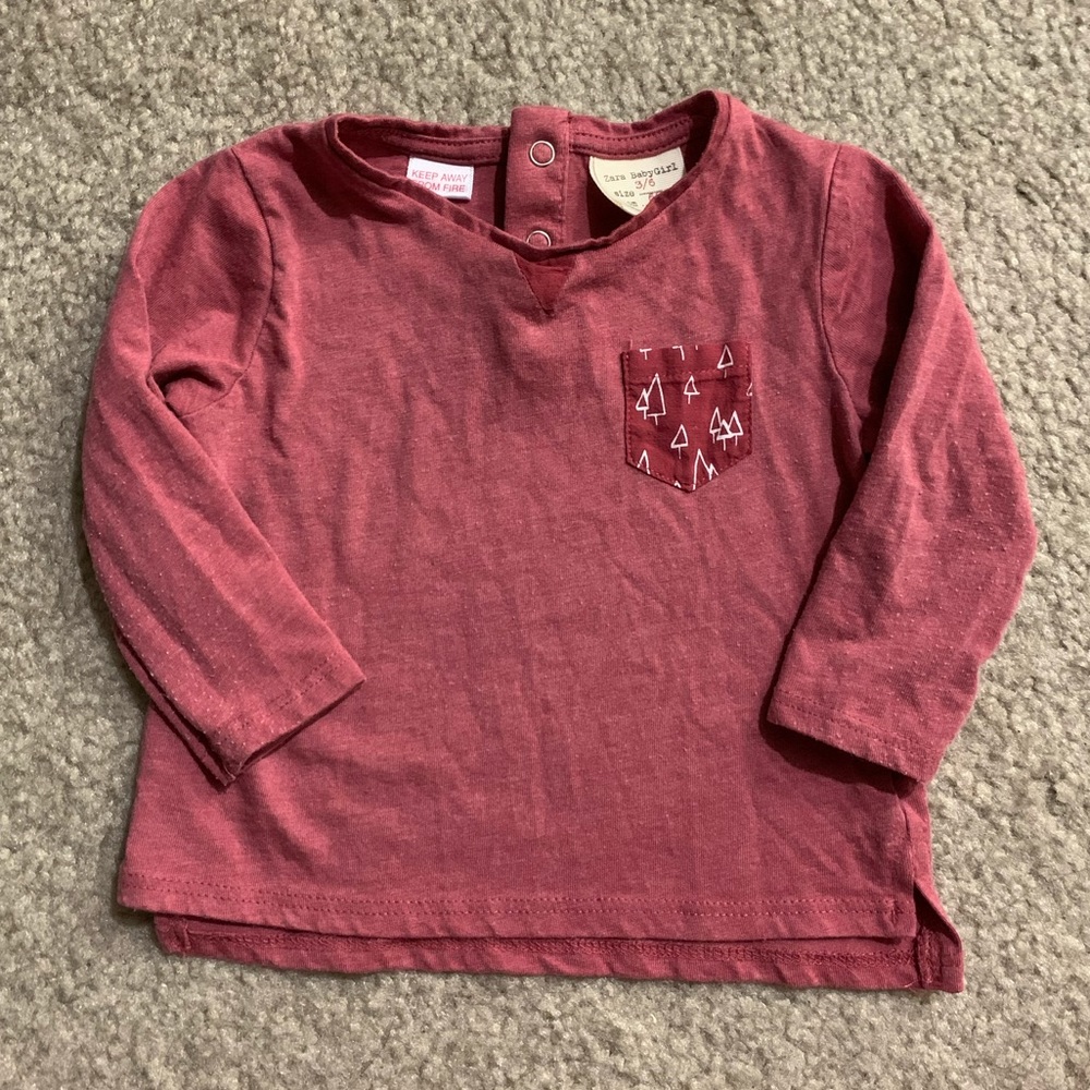 Zara baby girl long sleeve tee